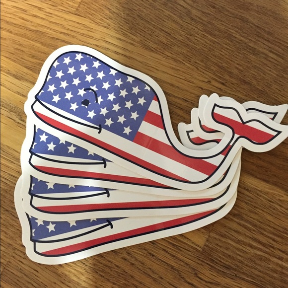 Vineyard Vines flag stickers
