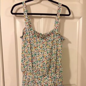 Lucca Couture Fruit Print Romper sz M NWOT