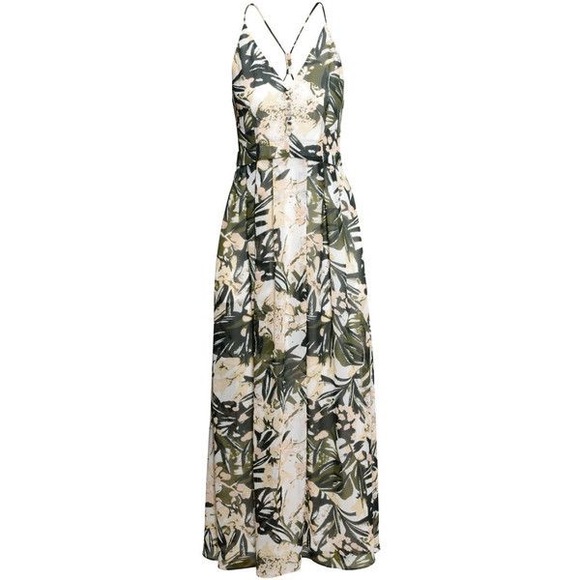 Floral Printed Chiffon Maxi from H&M