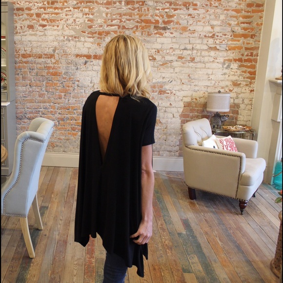 Black detail back trapeze tunic - Picture 2 of 3