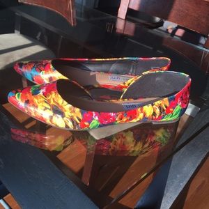 Steve Madden Floral Flats Sz 8