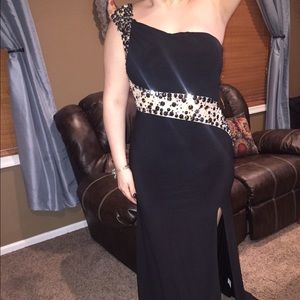 Beautiful black prom gown