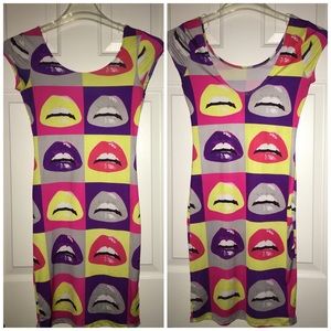 MultiColor "Lip" Dress