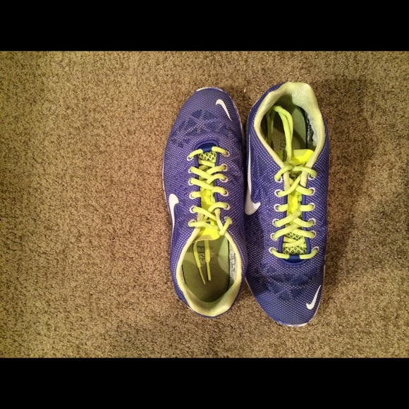 FOR CALI Blue/Yellow Nike Free TR Fit 3 size 7.5