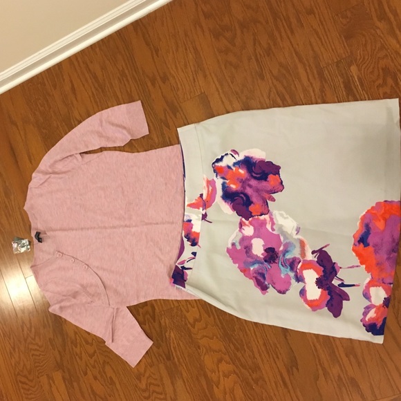 The Limited floral skirt