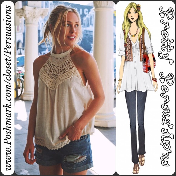 CLEARANCE‼️NWT Crochet Appliqué Crested Tank Top - Picture 2 of 4