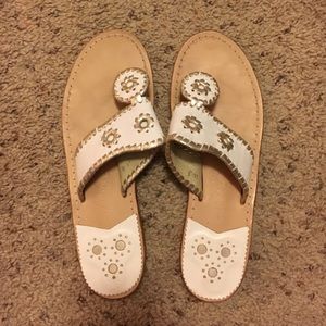 Like New White Jack Rogers