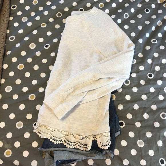 Lou and grey heathered oatmeal sweater SALE