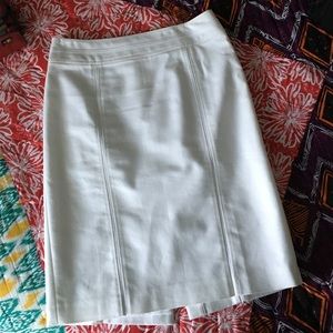WHBM white pencil skirt