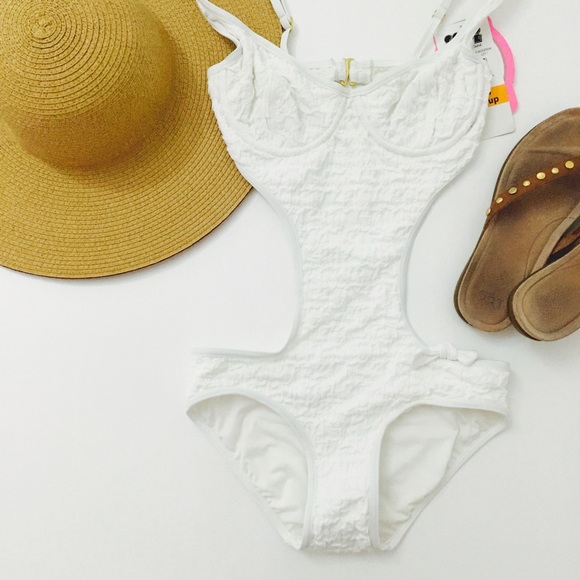 One Piece Swim Suit 32C White