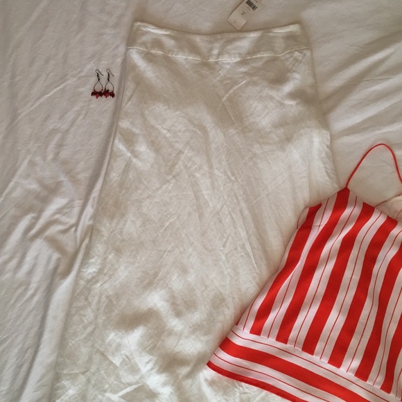 Banana Republic NWT whit linen maxi