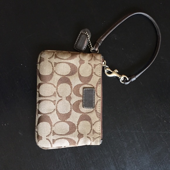 Genuine coach Wristlet