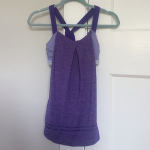 Purple workout tank