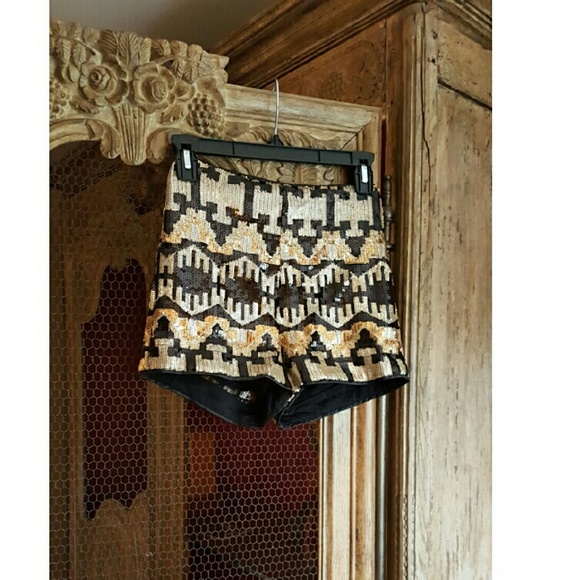 H&M Divided Sequin Shorts
