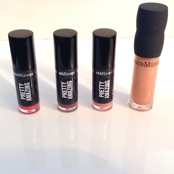 bareMinerals Other - 4 Lip Gloss Cheeky Gusto Frisky Sugar Cookie