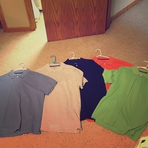 MEN's St Johns Bay short sleeve polos BUNDLE OF 5