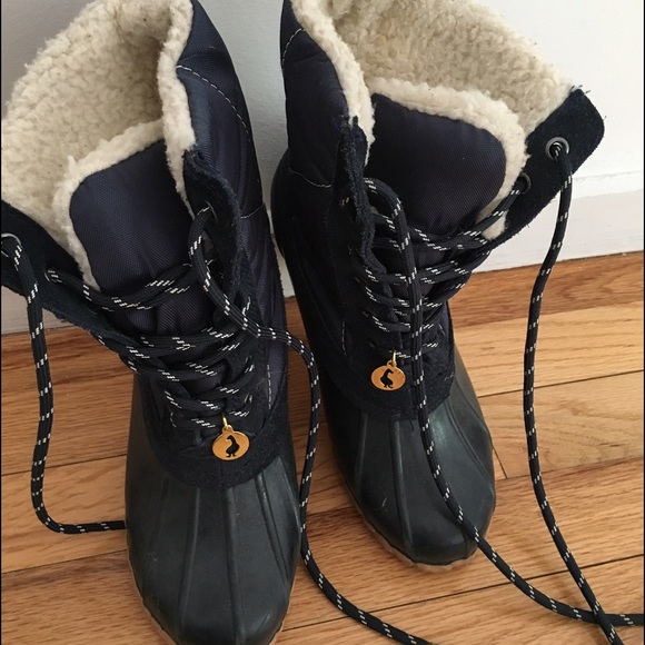 Sporto navy "bean boot"