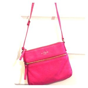 Pink Kate Spade cross body bag