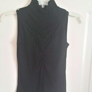Black rouched sleeveless top Clothes brand sm