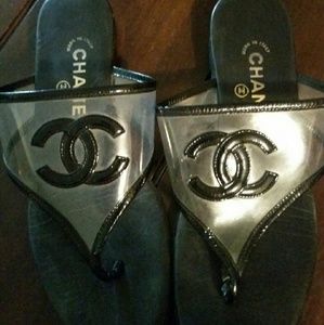 Chanel flip flops