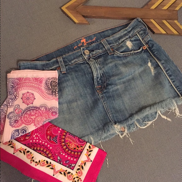 Denim mini & 2 new bandanas