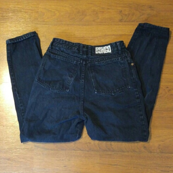 Vintage High-Waisted Black Bongo Jeans