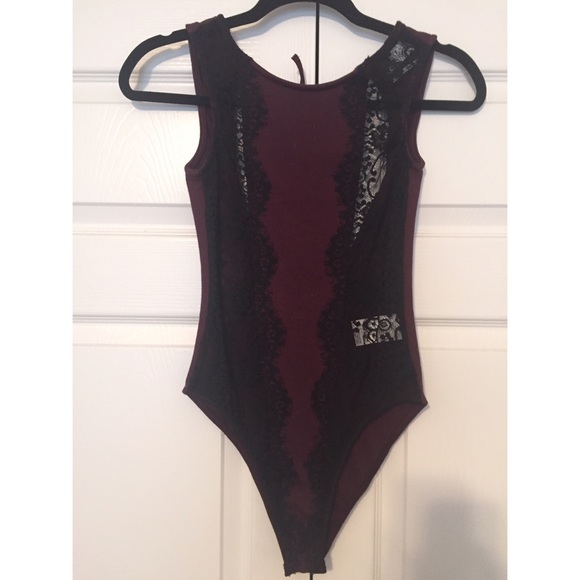 Out From Under Maroon Bodysuit