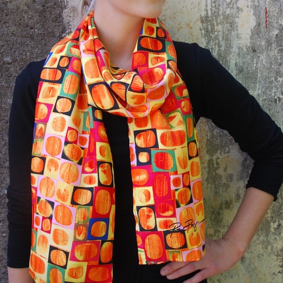 Rex Ray Silk Scarf - Cameron - Picture 1 of 2