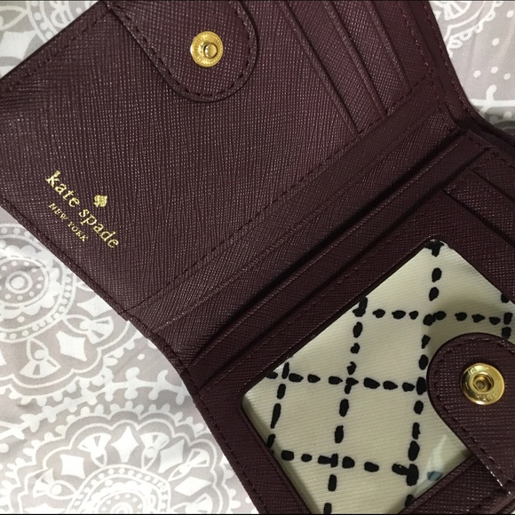 Burgundy Kate Spade Wallet - Picture 2 of 4