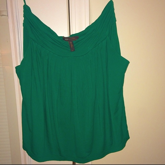BCBGMaxAzria Kelly Green Pocketed Skirt - Picture 3 of 3