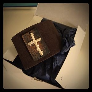 Leather cuff bracelet