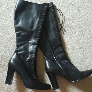 Colin Stuart Black Heeled Boots