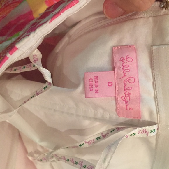 Lilly Pulitzer size 0 strapless dress - Picture 4 of 4