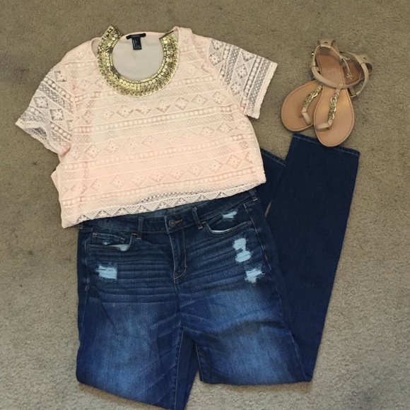 Skinny Abercrombie and Fitch blue jeans!