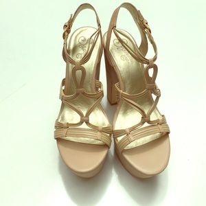 Seychelles Tan leather Strappy sandal, size 9, NIB