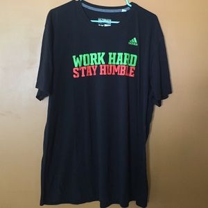 Work Hard, Stay Humble Adidas shirt
