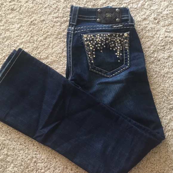 Sequin boot cut Miss Me jeans