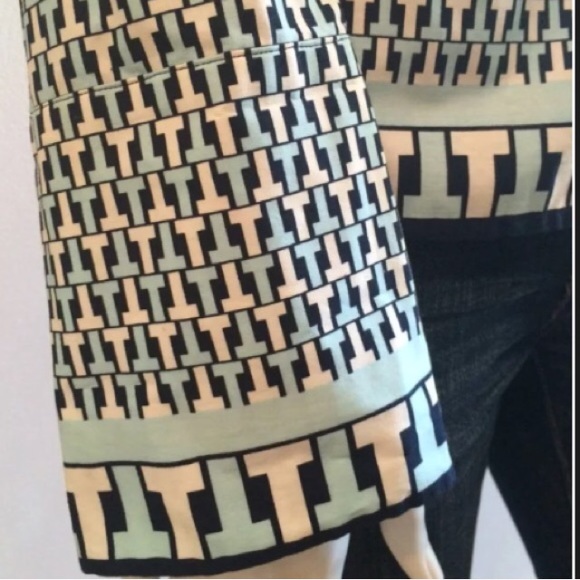 TORY BURCH Resort T LOGO Graphic Tunic Top NWT! $498 4 blue nautical cruise xs - Picture 5 of 5