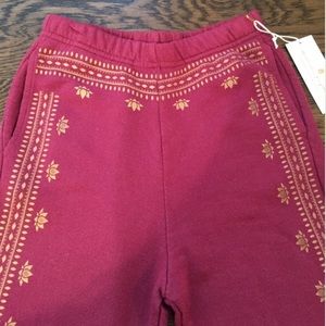 Spiritual Gangster lotus pattern sweatpants