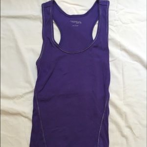 Purple racerback ribbed tank small!
