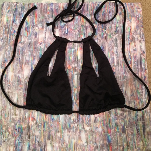 Size small sexy black swim top