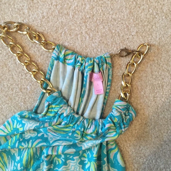 Lilly Pulitzer Dresses Rare Halter Chain Lilly Pulitzer Dress Poshmark