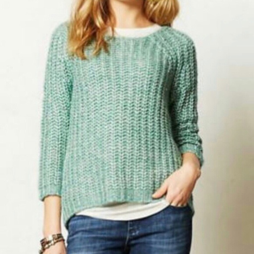 NWOT Green Anthropologie Sweater