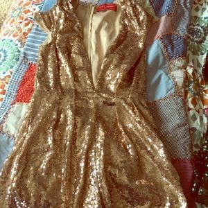 Akira sparkly romper