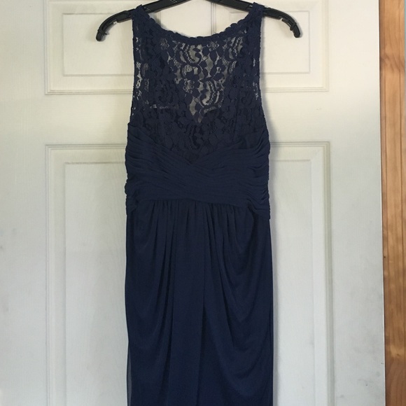 Marine colored prom dress