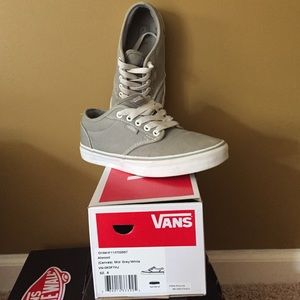 Mid grey/white vans