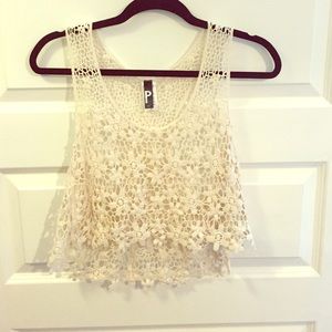 Lace crop top