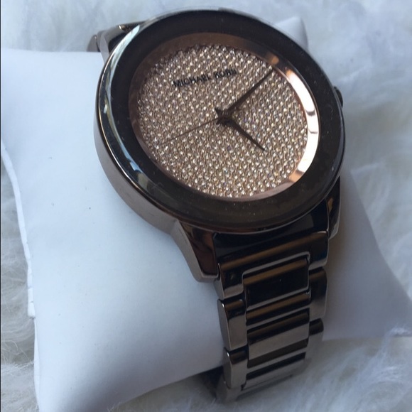 BNWOT MICHEAL KORS BROWN WATCH main image 3