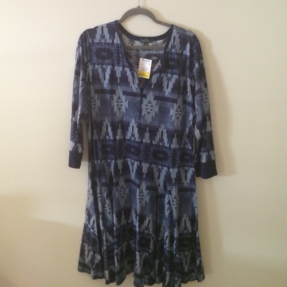 Blue denim-ish Ralph Lauren Navajo dress