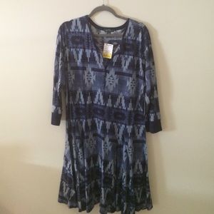 Blue denim-ish Ralph Lauren Navajo dress